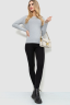 Кофта жіноча однотонна, колір сірий, 244R2033-1 - Фото 2