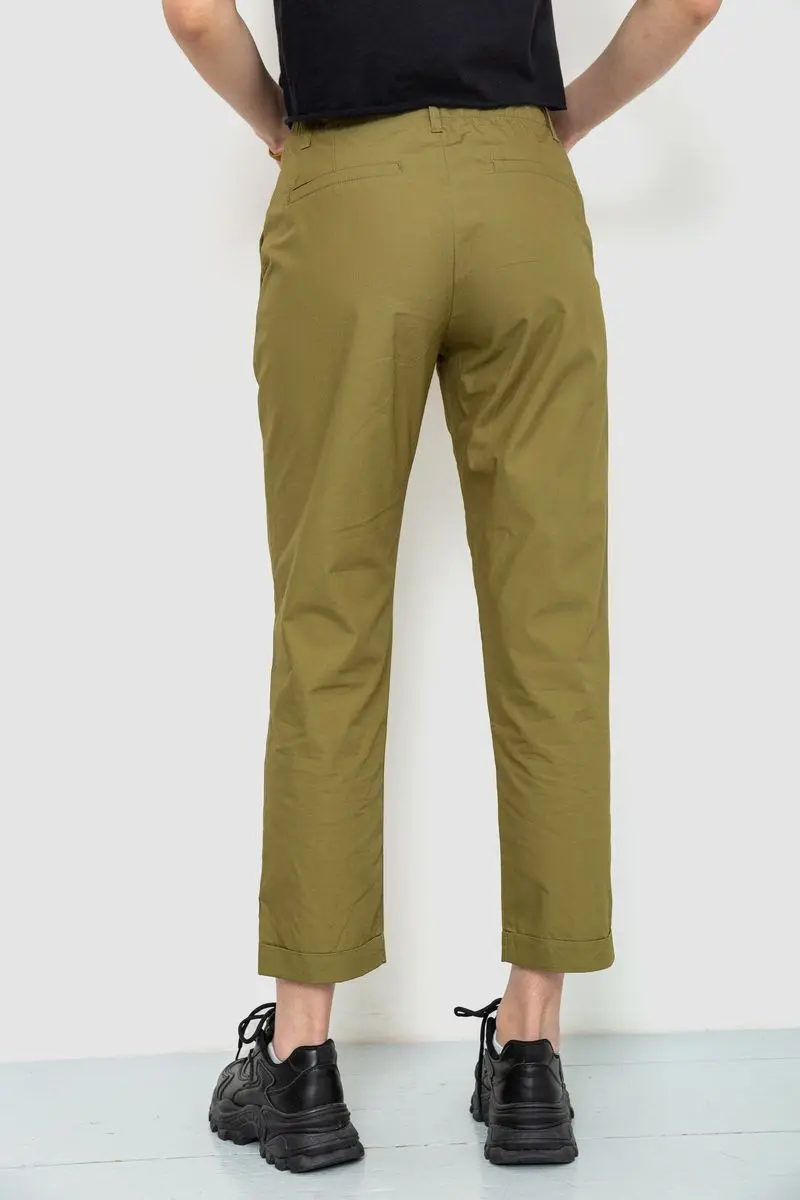 Штани жіночі, колір оливковий, 244R158