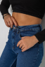 Джинси жіночі Mom-fit стрейч, колір синій, 244R1152 - Фото 4