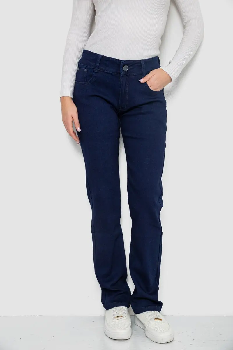 Джинси жіночі Slim Fit, колір темно-синій, 244R1050