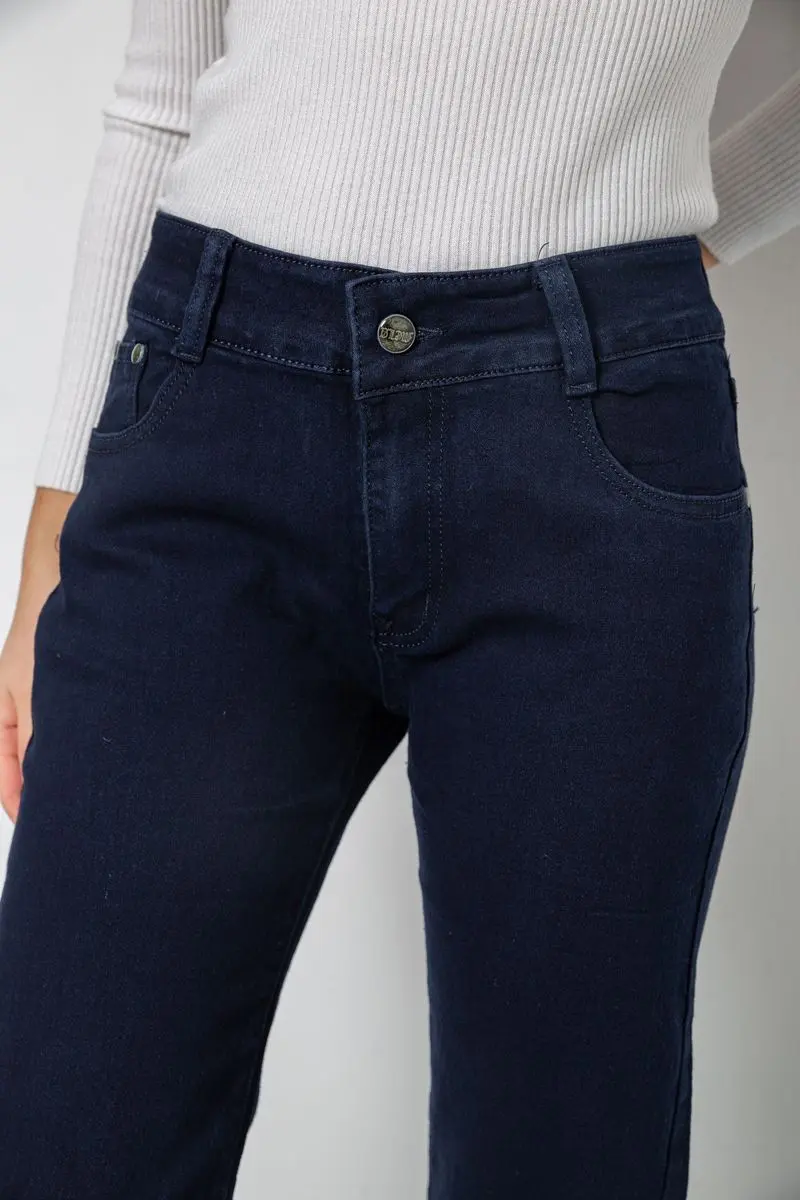 Джинси жіночі Slim Fit, колір темно-синій, 244R1049
