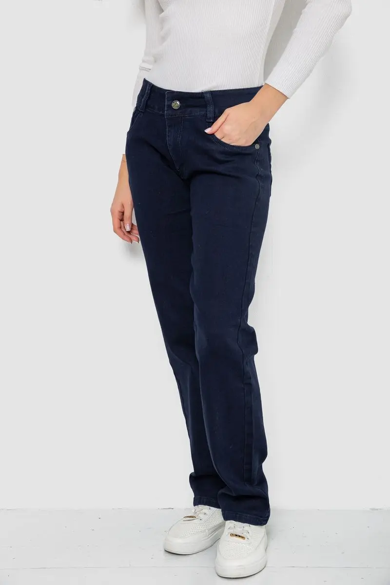 Джинси жіночі Slim Fit, колір темно-синій, 244R1049