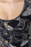 Футболка-топ  жіноча з принтом, колір чорний, 244R044 - Фото 5