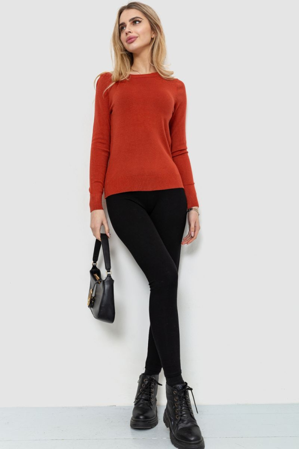 Светр жіночий, колір теракотовий, 244R003