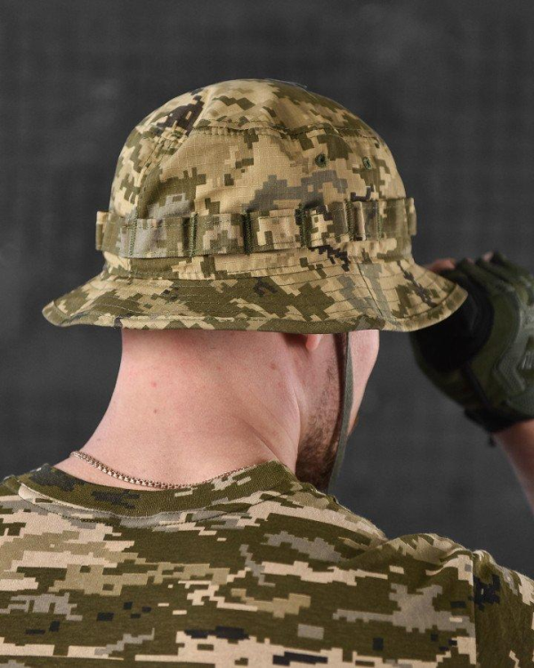Панама тактична піксель ріпстоп з липучкою