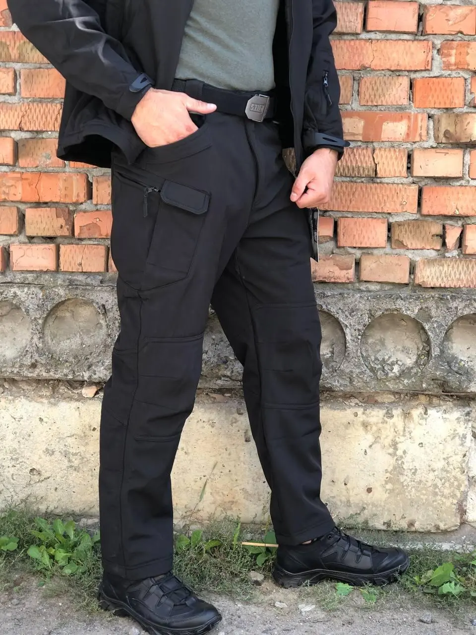 Штани тактичні Soft Shell чорні ESDY