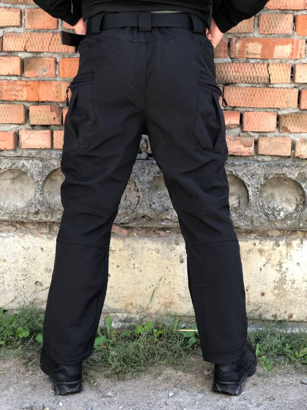 Штани тактичні Soft Shell чорні ESDY