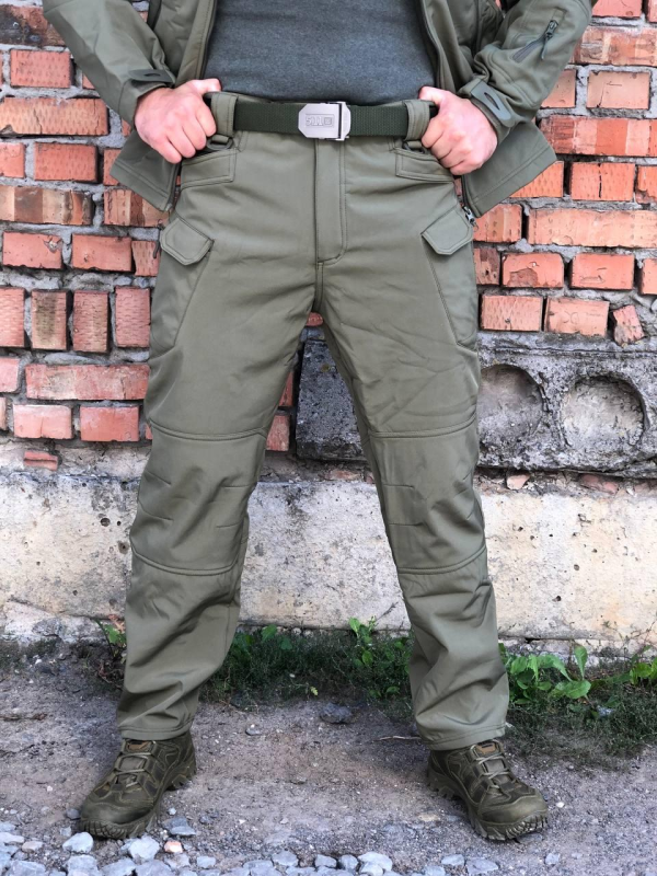 Штани тактичні Soft Shell хакі ESDY