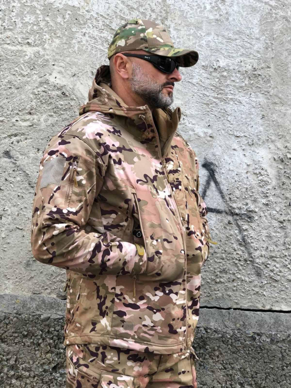 Куртка тактична Soft Shell мультикам ESDY