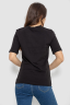 Футболка жіноча з принтом, колір чорний, 241R1835 - Photo 4