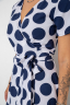 Сарафан у горох, колір біло-синій, 241R165 - Фото 5