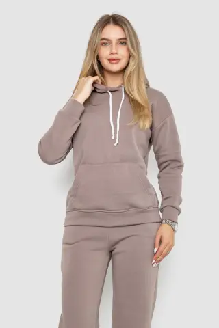 Спорт костюм жіночий на флісі, колір мокко, 241R1530
