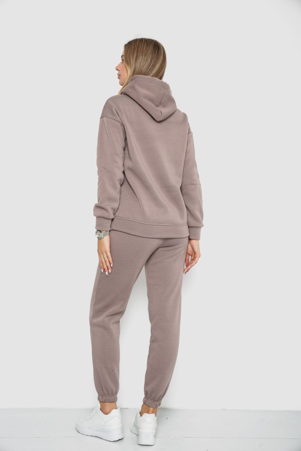 Спорт костюм жіночий на флісі, колір мокко, 241R1530