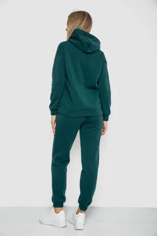 Спорт костюм жіночий на флісі, колір зелений, 241R1530