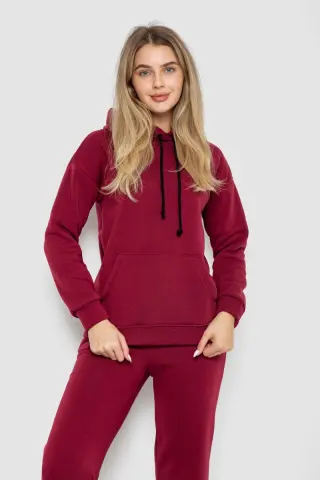 Спорт костюм жіночий на флісі, колір бордовий, 241R1530