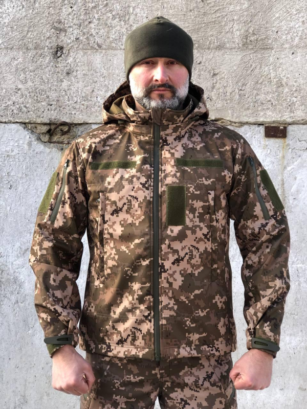 Костюм тактичний піксель Soft Shell демісезон