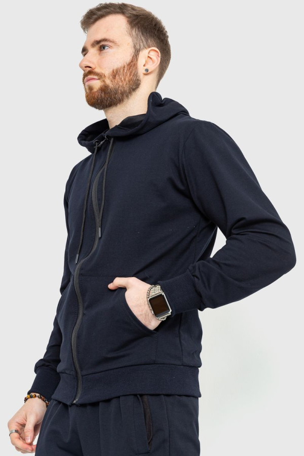 Спорт костюм чоловічий демісезонний, колір темно-синій, 223R005