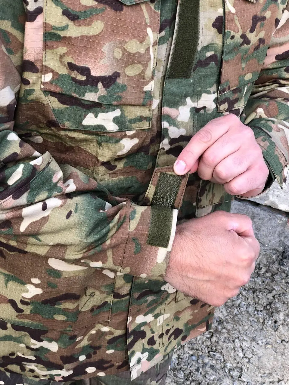 Парка тактична мультикам ріпстоп весняна