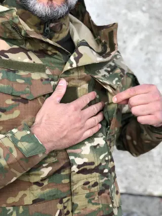 Парка тактична мультикам ріпстоп весняна