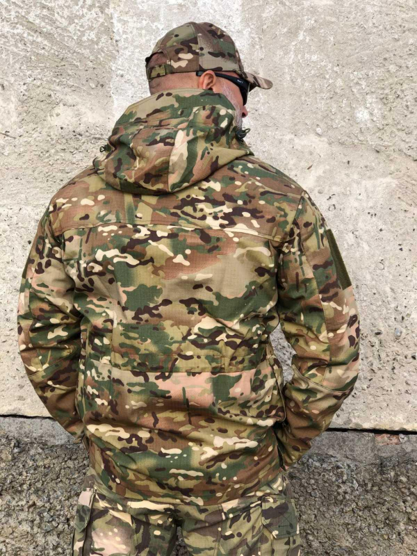 Парка тактична мультикам ріпстоп весняна