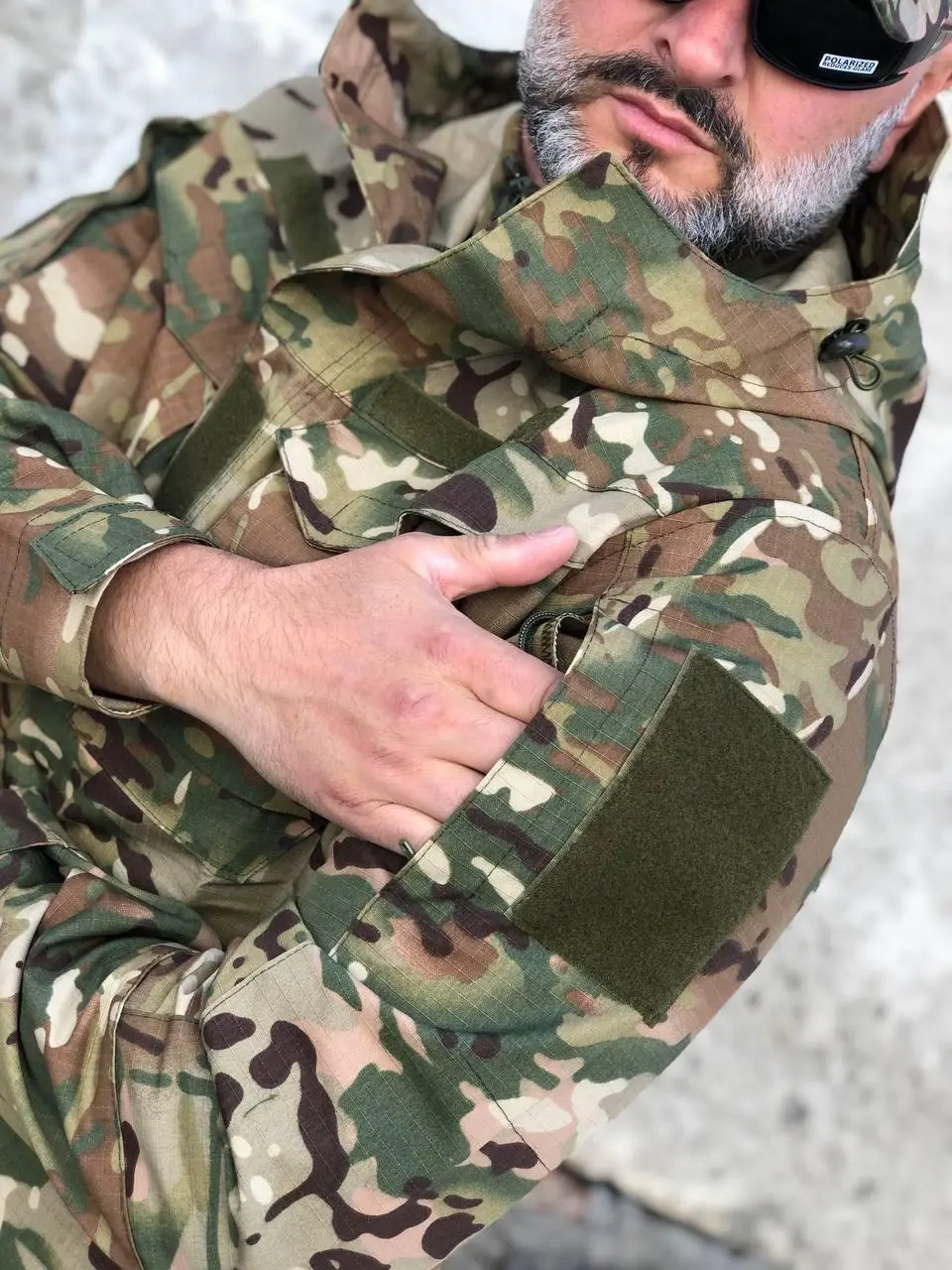 Парка тактична мультикам ріпстоп весняна
