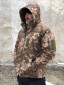 Тактична зимова куртка з капюшоном Soft Shell піксель - Фото 2