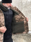Тактична зимова куртка з капюшоном Soft Shell піксель - Фото 4