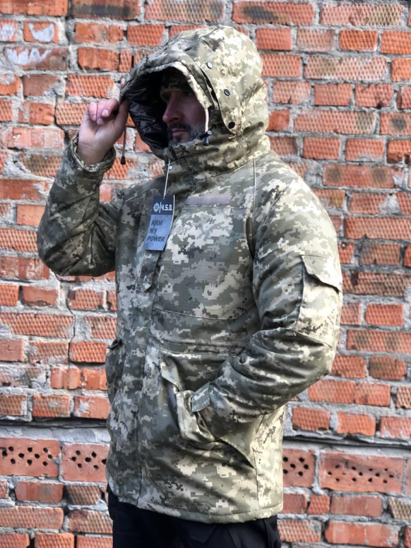 Парка тактична піксель ріпстоп всередині Omni-Heat