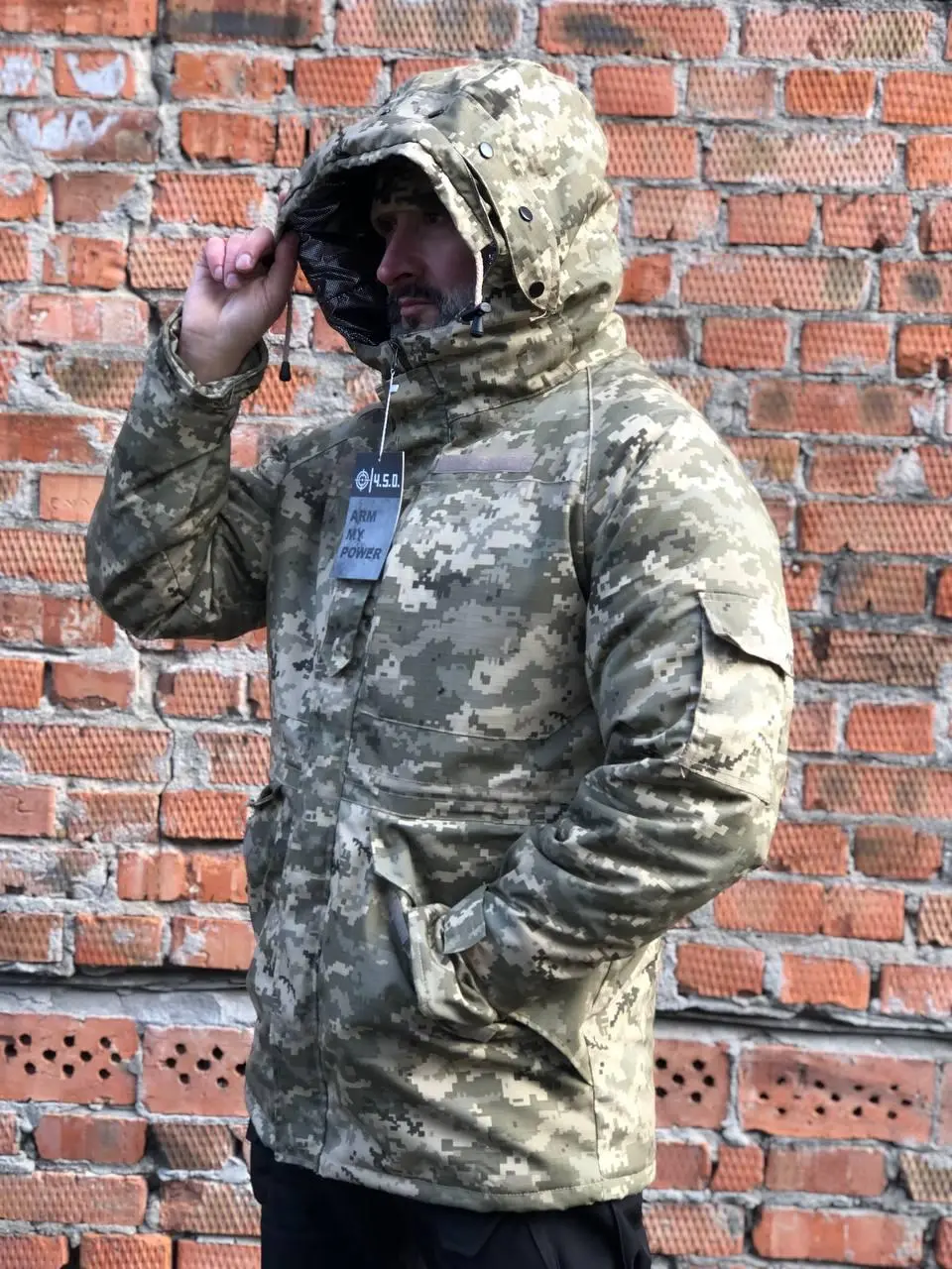 Парка тактична піксель ріпстоп всередині Omni-Heat