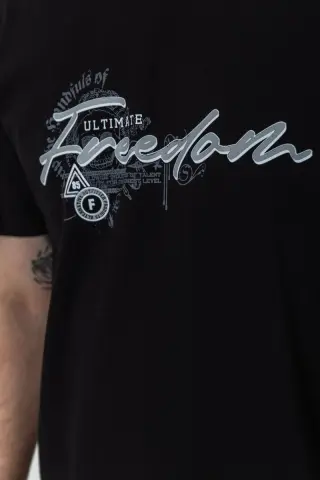 Футболка чоловіча батал, колір чорний, 208R019