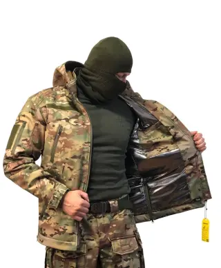 Куртка зимова тактична мультикам slimtex / omni-heat.