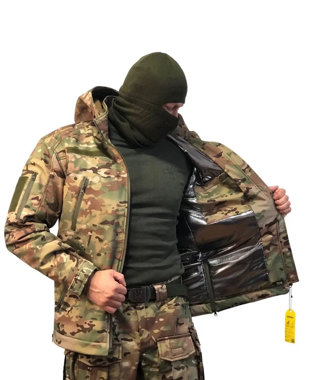 Куртка зимова тактична мультикам slimtex / omni-heat.