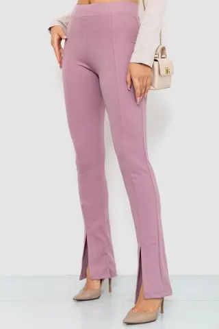 Лосіни жіночі в рубчик, колір темно-пудровий, 205R535