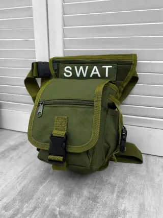 Тактична набедренна сумка хакі "SWAT"