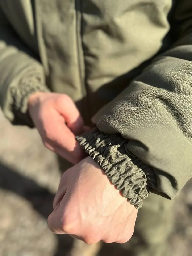 Бушлат зимовий хакі на флісі