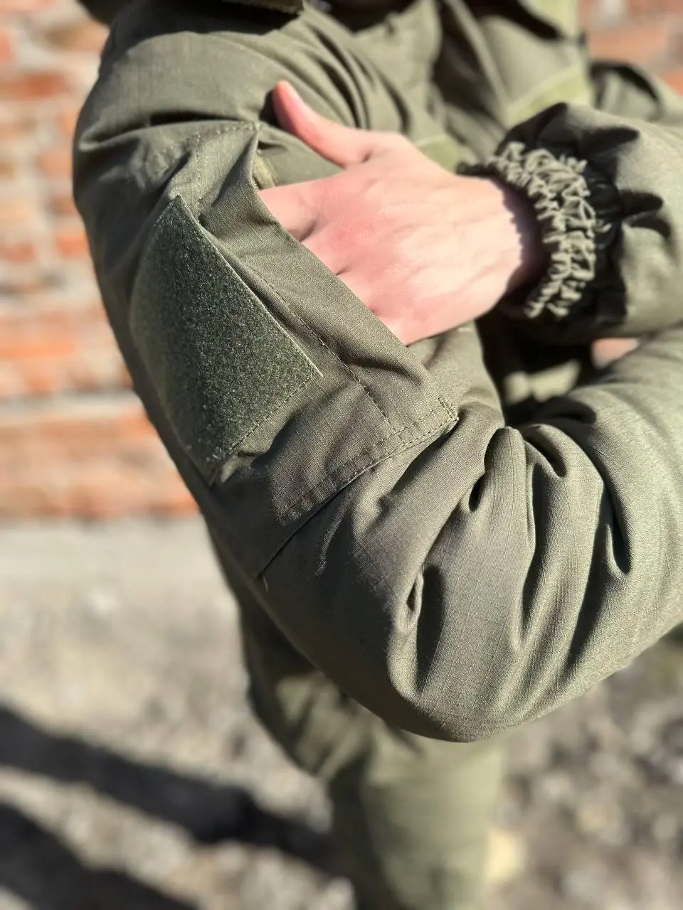 Бушлат зимовий хакі на флісі
