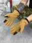 Рукавиці тактичні на хутрі койот - Photo 2