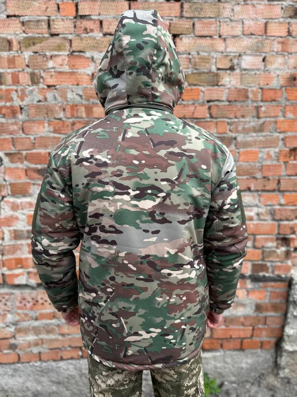 Тепла водонепроникна куртка мультикам Soft Shell з утепленням Omni-Heat
