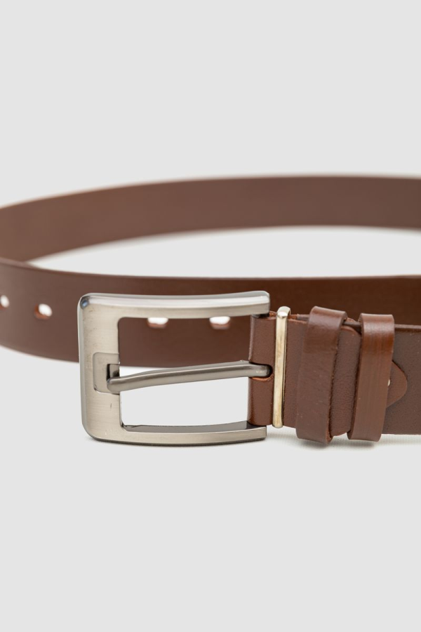Ремінь чоловічий шкіряний, колір коричневий, 196R40Y1W5