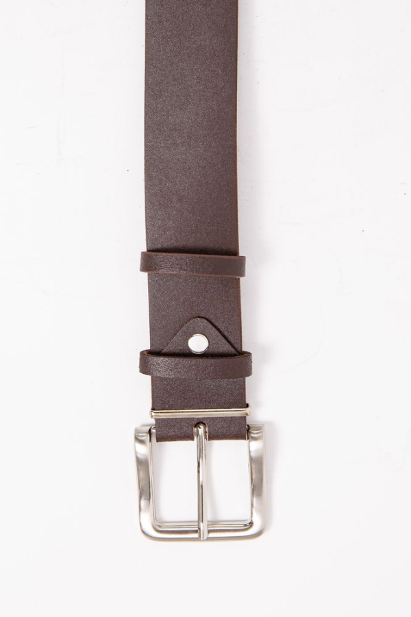 Чоловічий коричневий ремінь, з еко-шкіри, 196R40S1W2