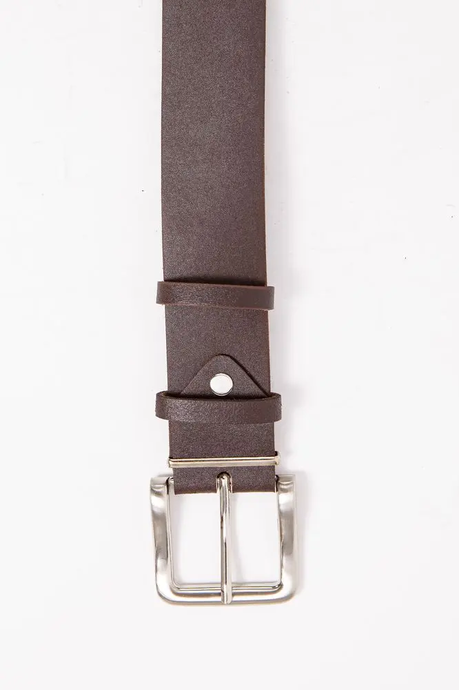Чоловічий коричневий ремінь, з еко-шкіри, 196R40S1W2