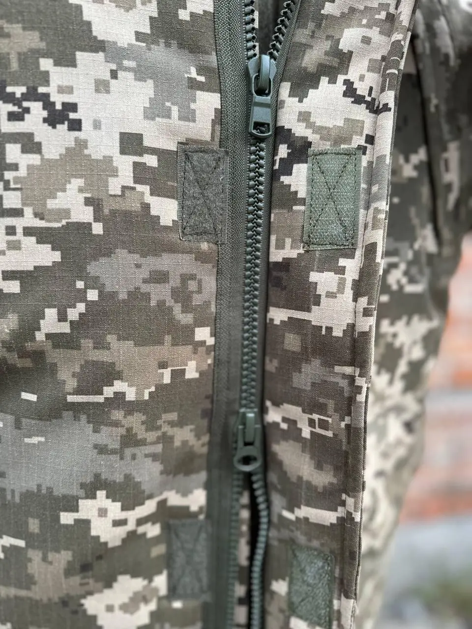 Бушлат зимовий піксель ріпстоп на флісі