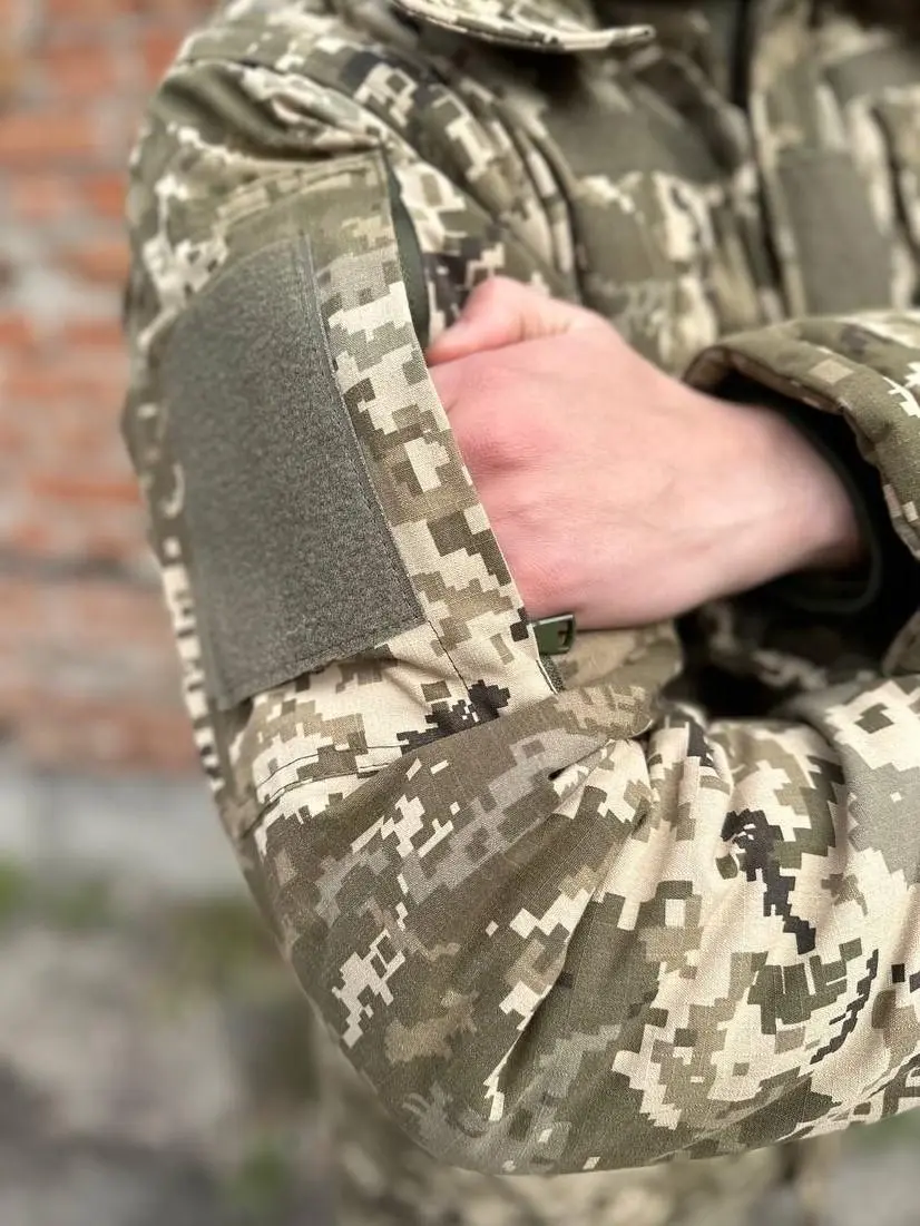 Бушлат зимовий піксель ріпстоп на флісі