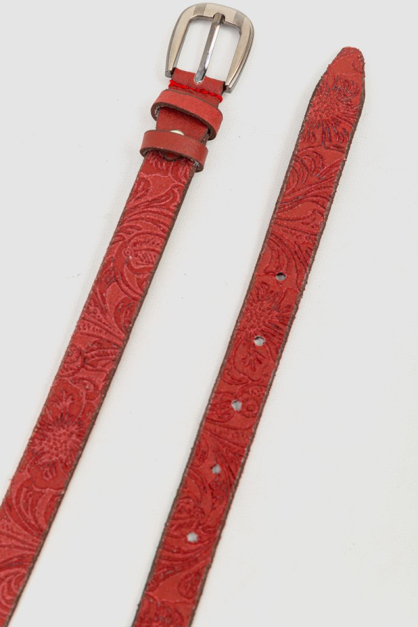 Жіночий ремінь, колір червоний, 196R20S0W7