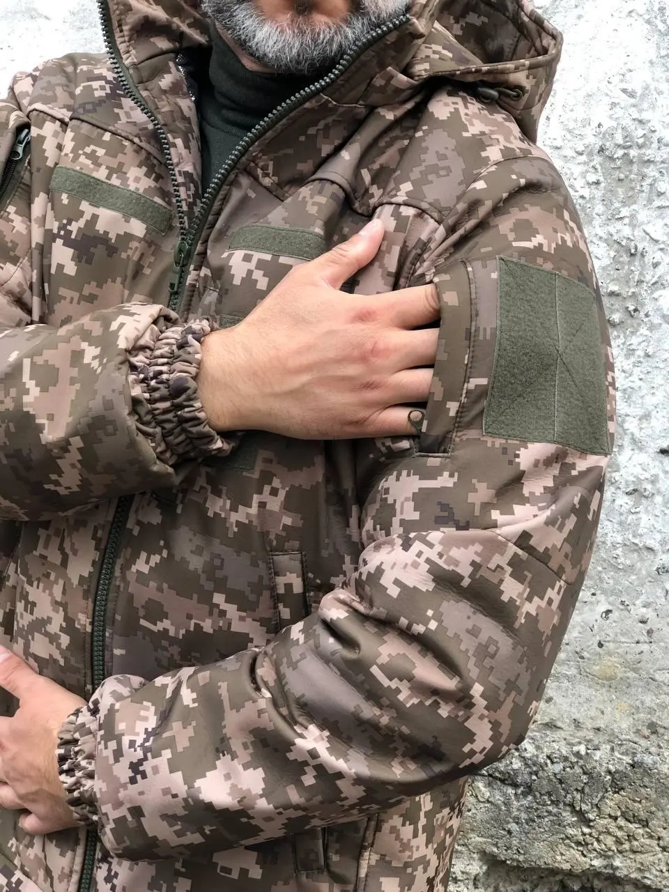Зимова водонепроникна куртка Soft Shell піксель
