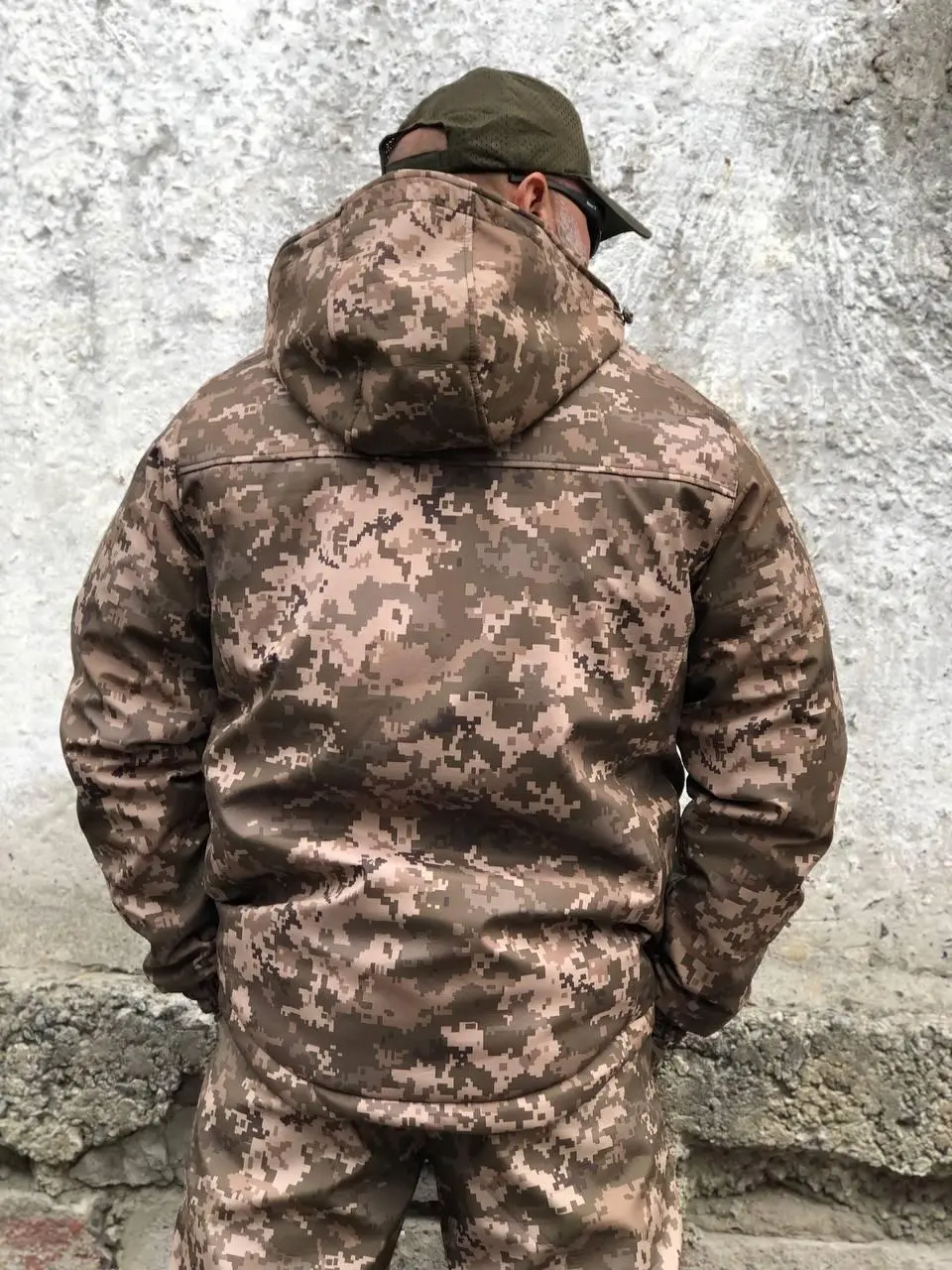 Зимова водонепроникна куртка Soft Shell піксель
