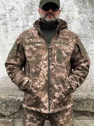 Winter Waterproof Soft Shell Jacket Pixel