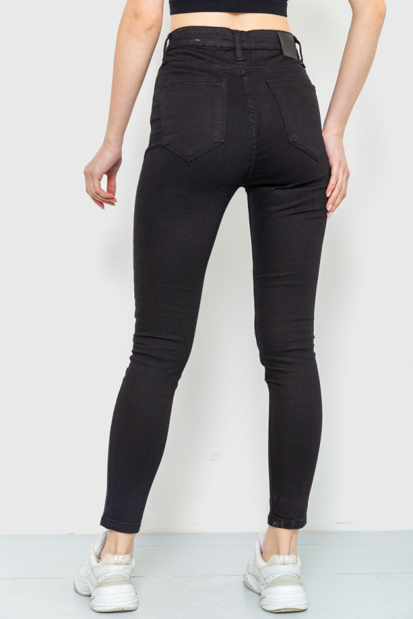 Джинси жіночі skinny, колір чорний, 186R0028