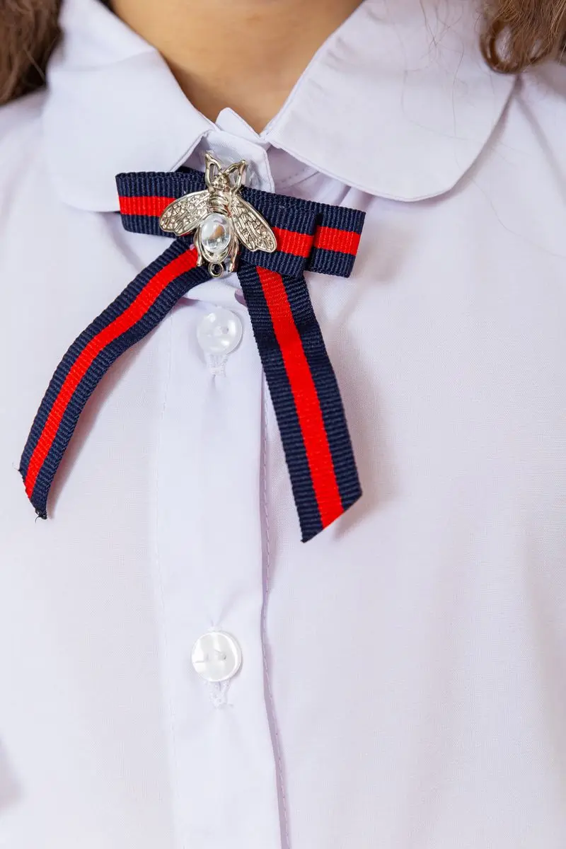 Блуза для дівчаток ошатна, колір білий, 172R210