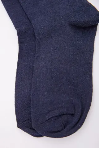 Жіночі шкарпетки, середньої довжини, темно-синього кольору, 167R366